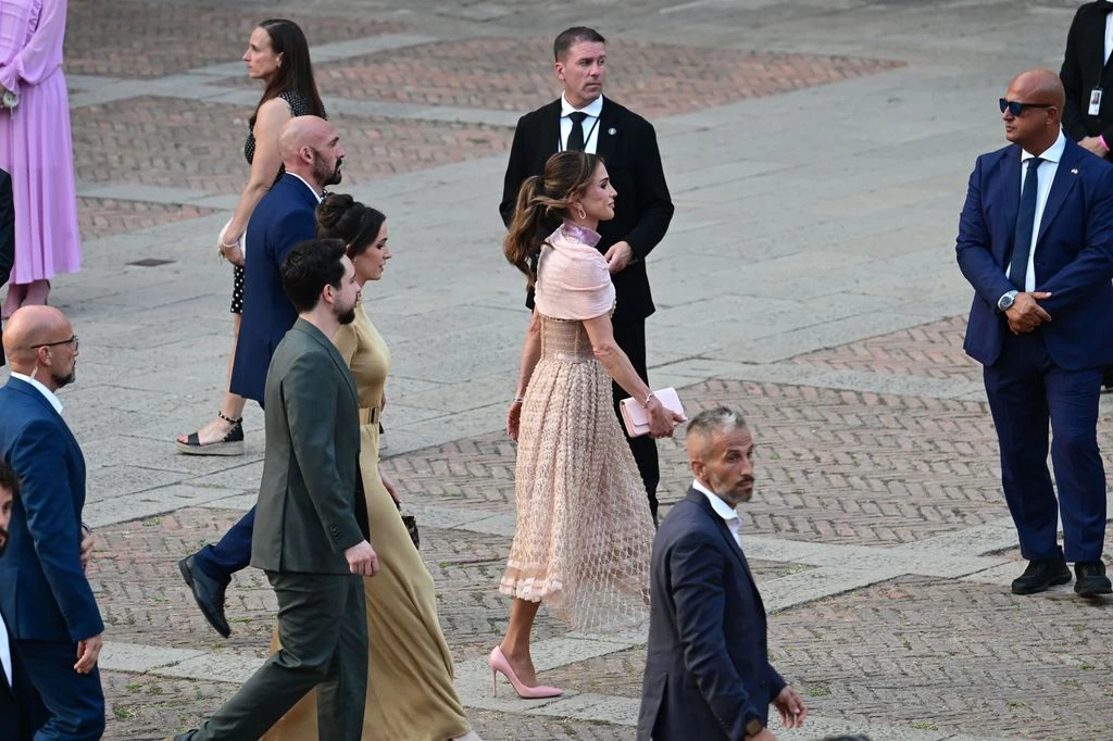 Queen Rania con il figlio e la nuora