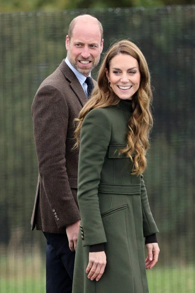 Prince William and Catherine, Princess of Wales, smiling.