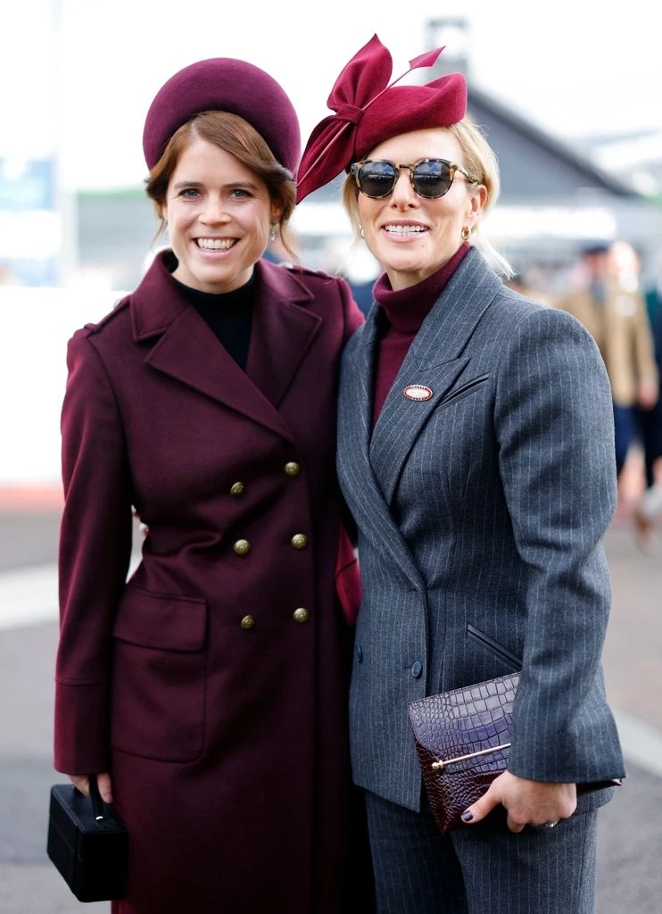 Eugenie and Zara at Cheltenham Festival in March